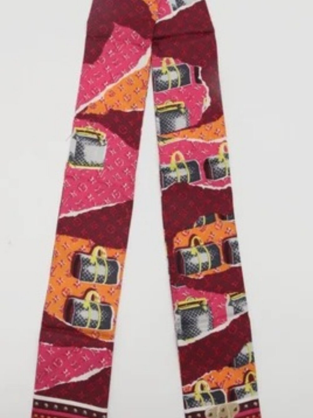 Louis Vuitton Scarf Bando Silk Multicolor Pink Monogram - 402470